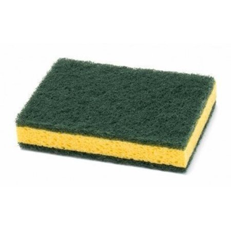 THE BRUSH MAN 6” Thick Sponge W/Green Scrub Pads On Each Side, 50PK EPDM SPONGE 6